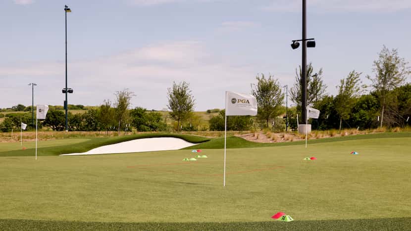 The Ronny Golf Park features a practice green for children at the PGA of America on Monday,...