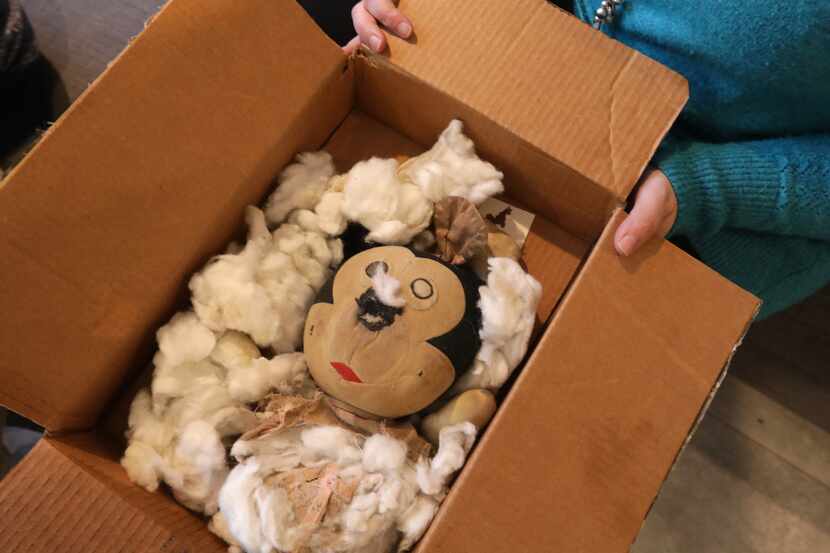 Leslie Cohn-Wein’s Minnie doll has seen better days, but she plans to have the plush toy...