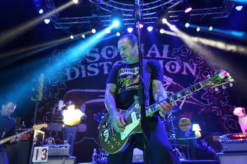 Social Distortion lead singer Mike Ness, performing in Dallas in 2014, is happy to finally...