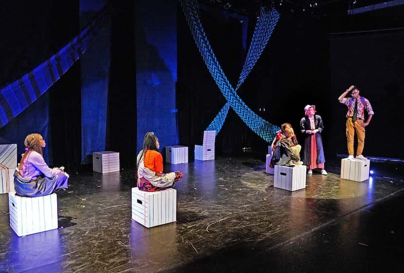 The teen cast of Cry Havoc Theater Company's "The Forever Quest" conceived the play to pass...