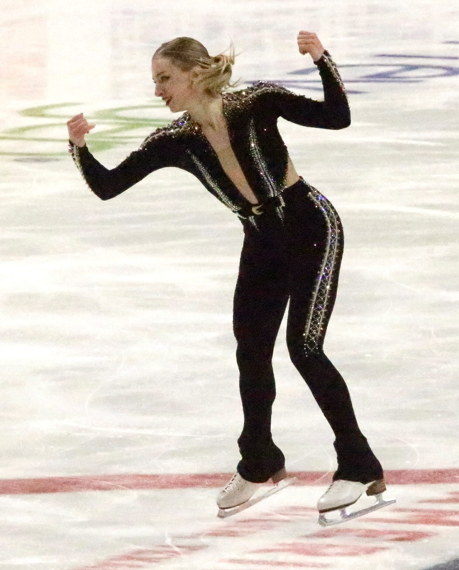 Plano resident Amber Glenn performs in the Women's Short Program representing the USA during...