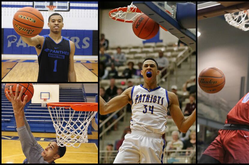 Who are the best three dunkers in the Dallas area? Garland Lakeview's Zhaire Smith (middle...