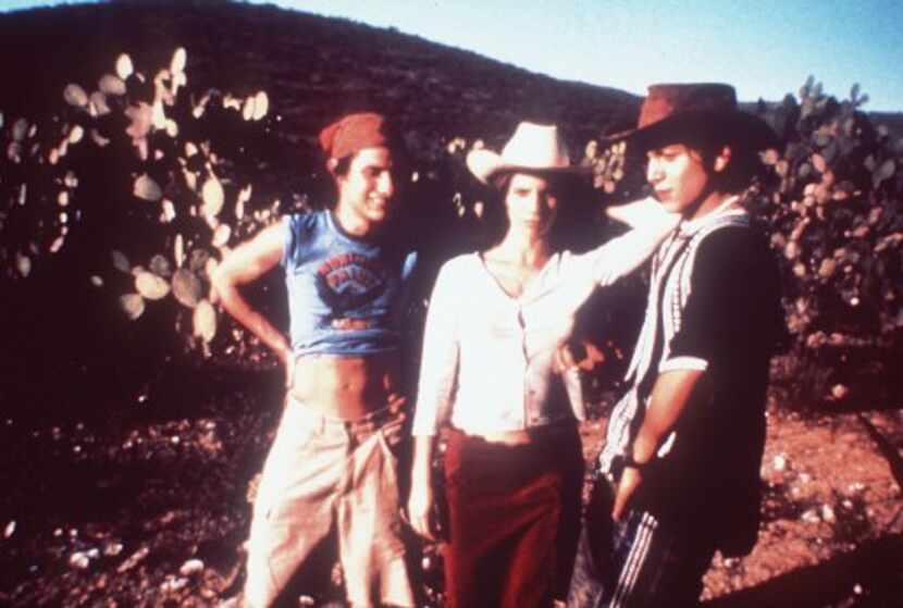 Actors Gael Garcia Bernal, left, Maribel Verdu, center, and Diego Luna in  Y Tu Mama...