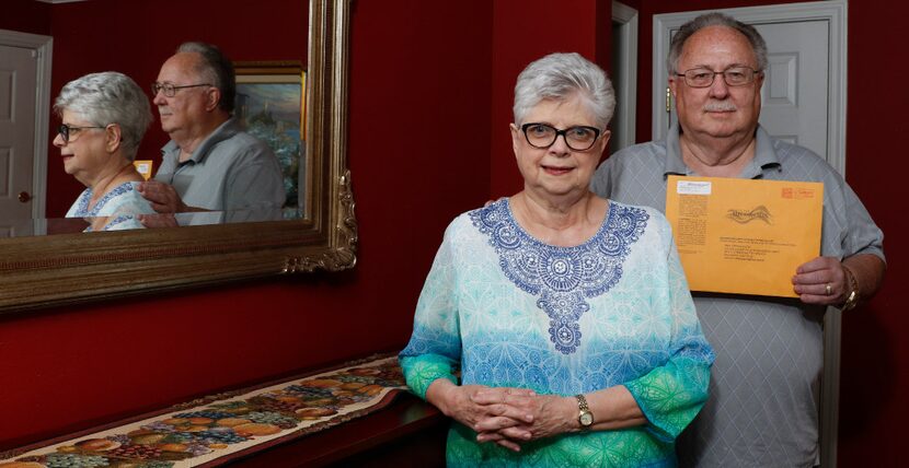 Annette and Steve Perkins of Grand Prairie both received Dallas County ballots in the mail...