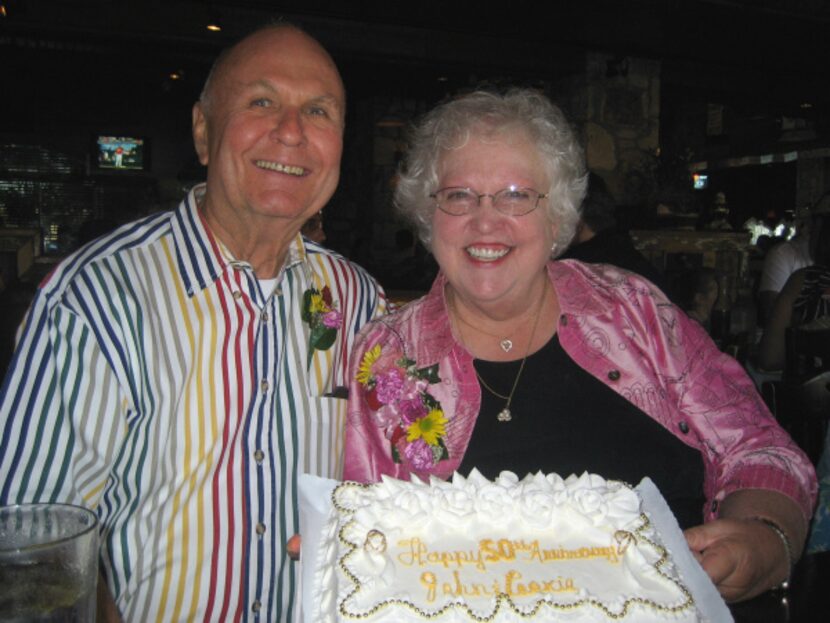 John and Miriam White on their 50th anniversary.