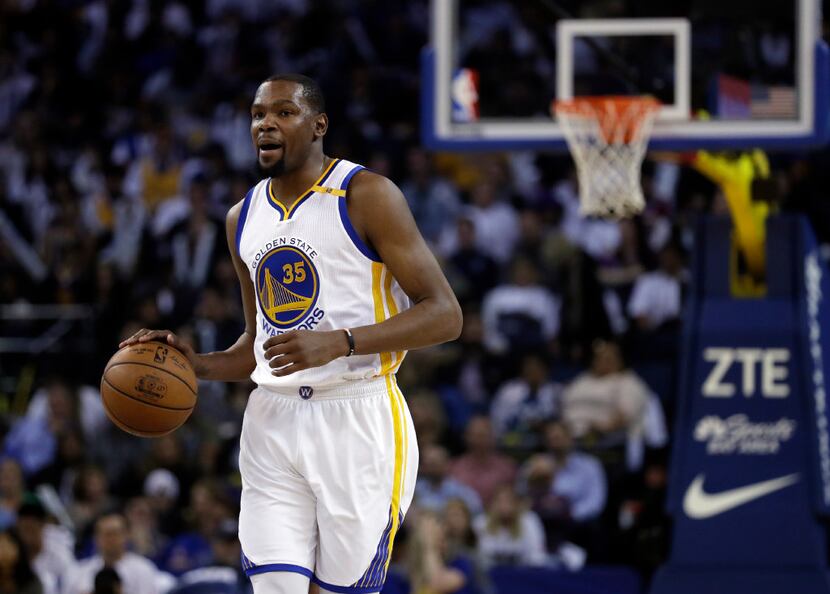 Golden State Warriors' Kevin Durant (35) during the second half of an NBA basketball game...