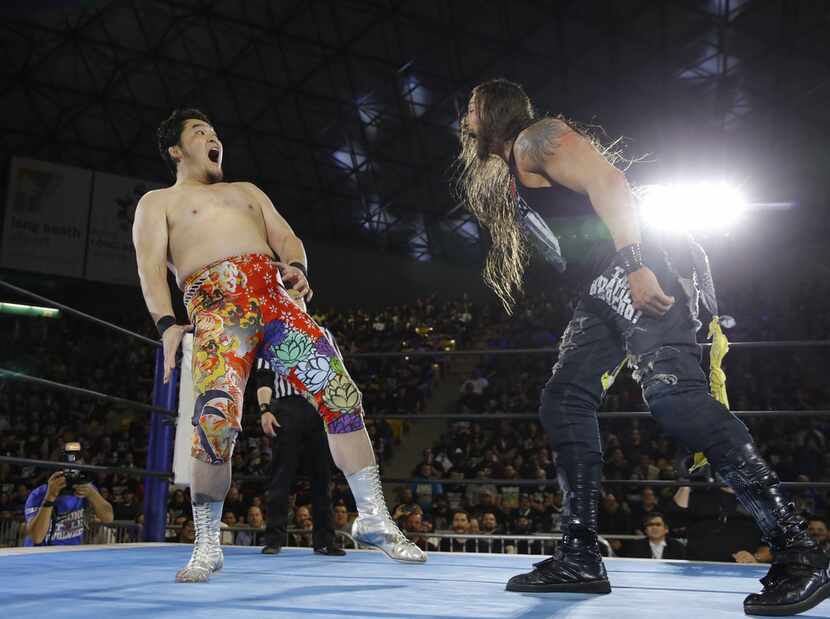 Professional wrestler Lance Hoyt of Cedar Hill, Texas (right), a professional wrestler known...