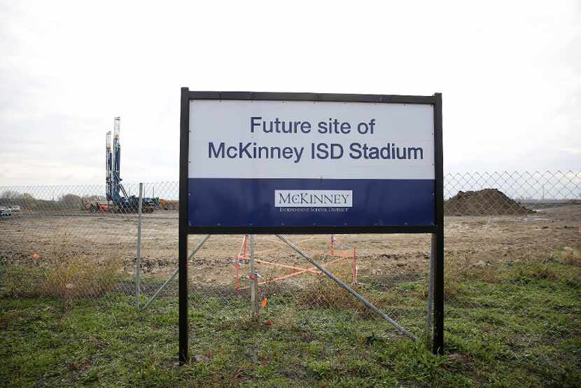 After the groundbreaking on Dec. 6, 2016, the McKinney stadium site was mainly a patch of...
