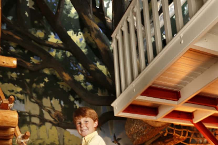 Klyde Warren, at home in his treehouse-themed bedroom, says he looks forward to playing in...