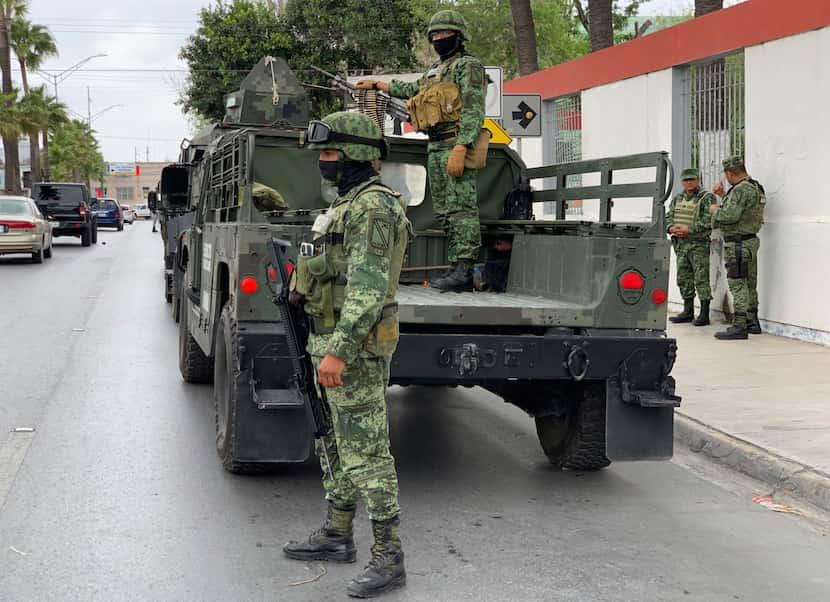 Mexican army soldiers prepare a search mission for four U.S. citizens kidnapped by gunmen in...