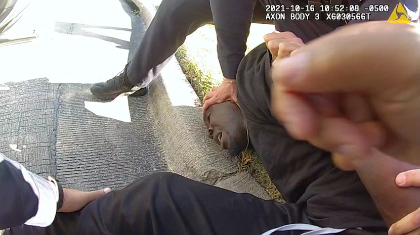 Silvester Hayes said he tries to avoid watching body-camera footage of his 2021 arrest after...