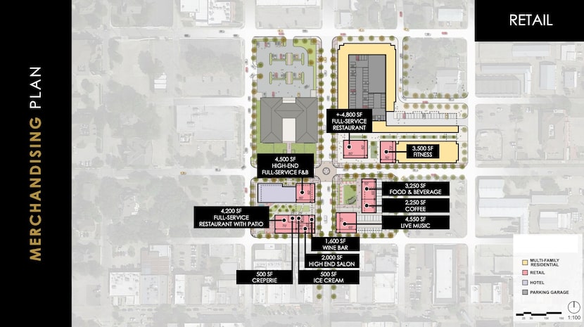 M2G's proposed merchandising plan. The preliminary designs are subject to change as the...