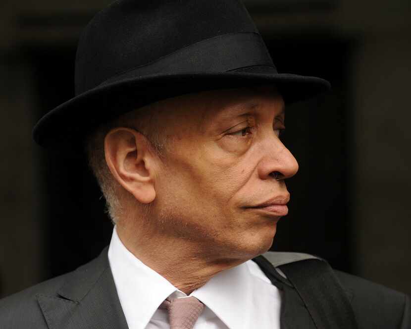 Author Walter Mosley at the funeral service of singer/actress Lena Horne in New York in May...