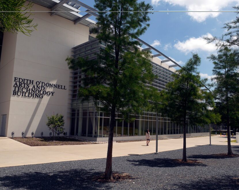 The exterior of the University of Texas at Dallas' Edith O'Donnell Arts and Technology...