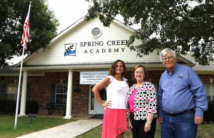 From left: Erin Thomas is director of Spring Creek Academy, Karen Morrell is the founder,...