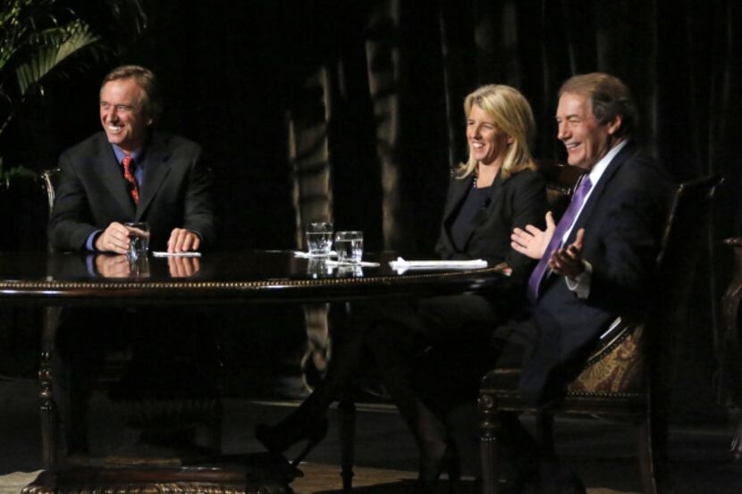 Robert F. Kennedy Jr., Rory Kennedy and Charlie Rose had a light moment on Friday at the...