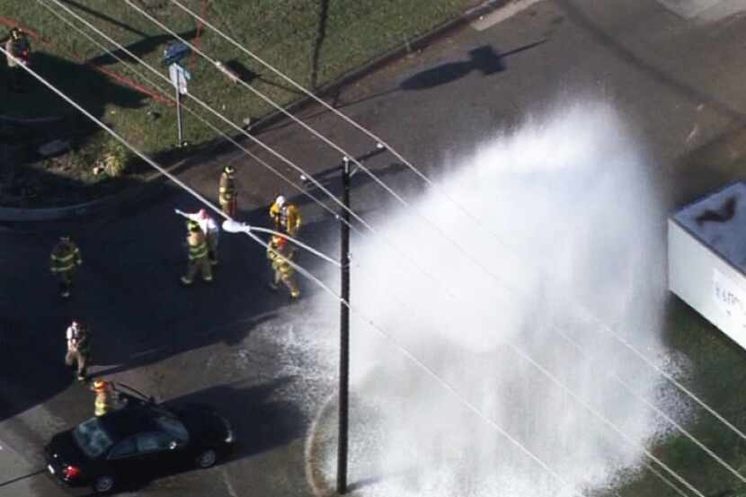 The fleeing car hit a fire hydrant and rolled before crashing into the house’s garage,...