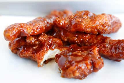 McDonald's Spicy BBQ Glazed Tenders are best eaten with a fork and knife, says a local...