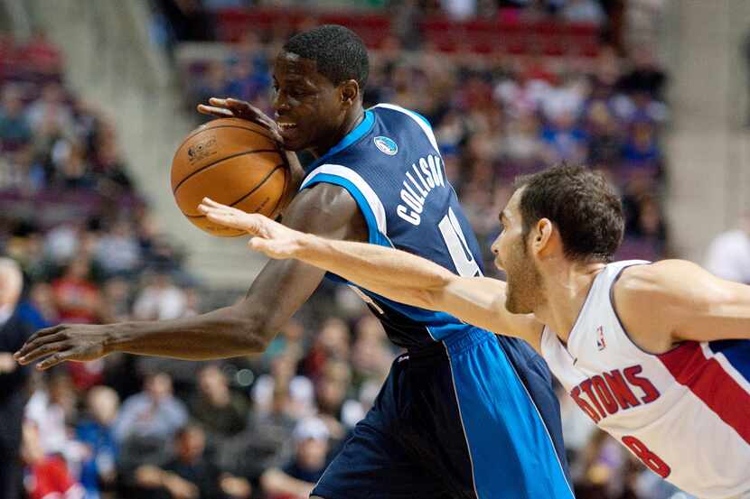 Mar 8, 2013; Auburn Hills, MI, USA; Detroit Pistons point guard Jose Calderon (8) guards...