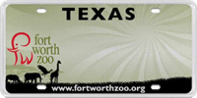 
The Fort Worth Zoo’s plate only has 42 active users, 158 shy of the DMV requirement.
