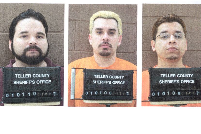 The Teller County Sheriff's office released the booking mug shots of the four Texas prison...