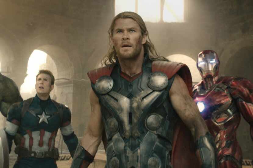 Hulk (Mark Ruffalo), Captain America (Chris Evans), Thor (Chris Hemsworth), Iron Man (Robert...