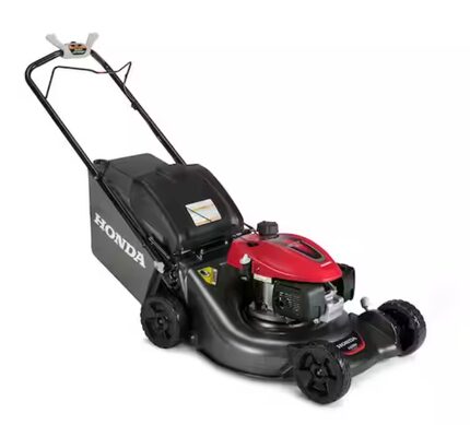 Red and black Honda mower