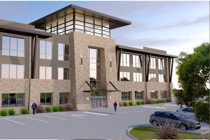 The 2 Greenside office building will open next year in Craig Ranch.