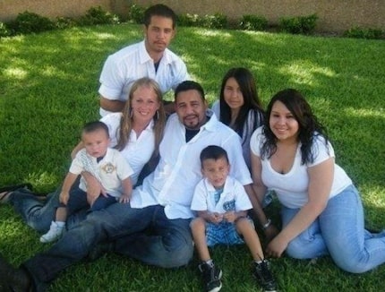 Juan Montelongo with family members. 