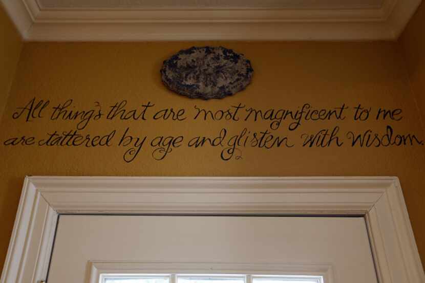Words to live by:  "All things that are most magnificent to me are tattered by age and...