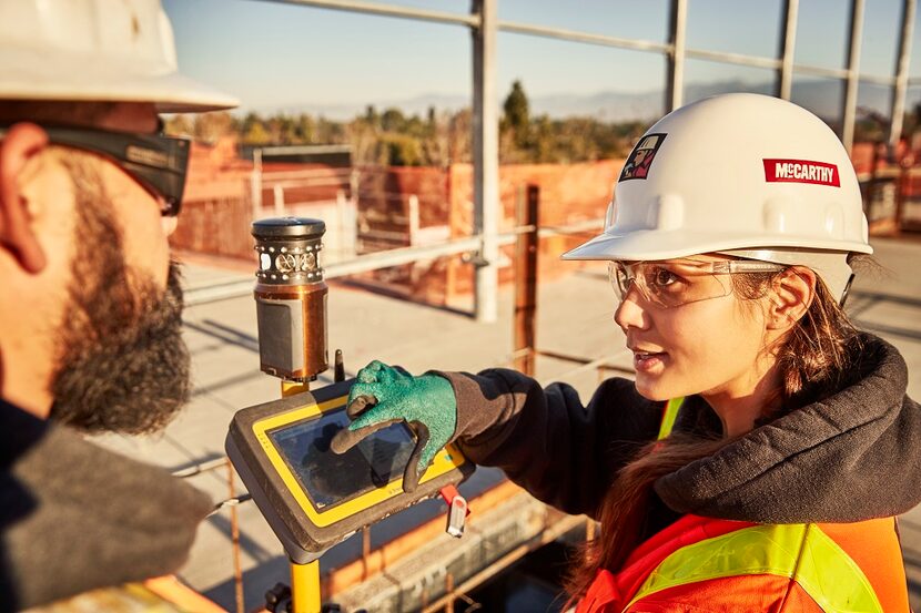 Sarah Hoffman and Martin Ramos work for McCarthy Building Companies. 