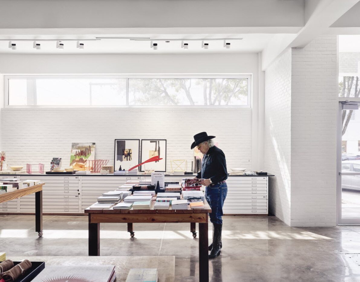 Hotel Saint George lobby bookstore, Marfa