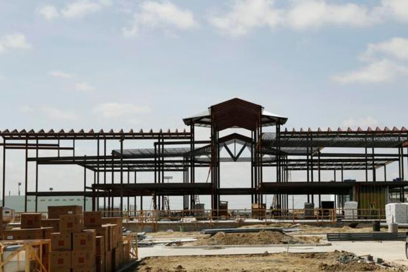 
Construction continues at the site of Dr. Rick Reedy High School in Frisco on May 21. At a...