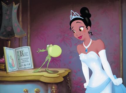 A publicity image from the Disney's 2009 film, The Princess and the Frog. The entertainment...