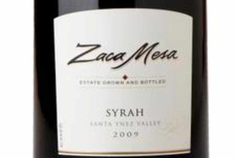 Zaca Mesa, Santa Ynez Valley, syrah 2009