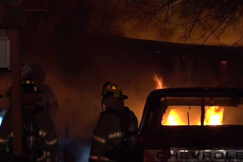 Firefighters found two bodies after extinguishing a fire at a mobile home in unincorporated...
