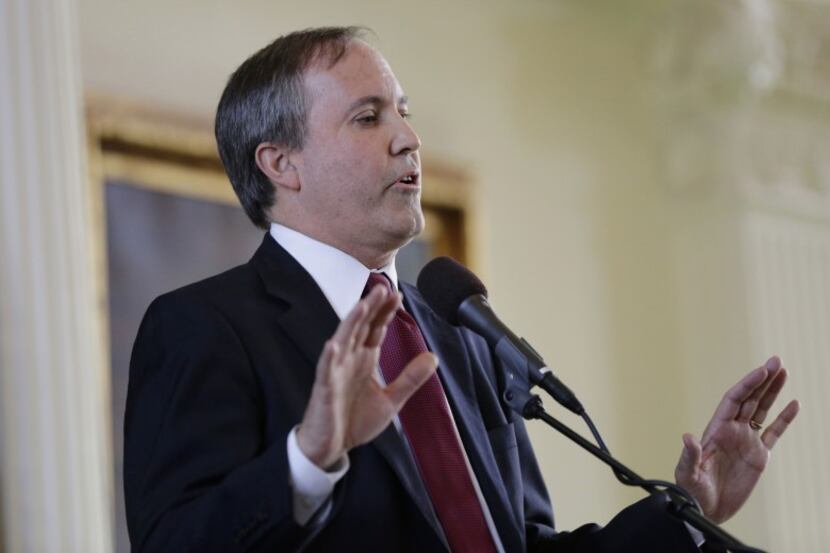  Ken Paxton speaks after he was sworn in as the Texas attorney general, Monday, Jan. 5,