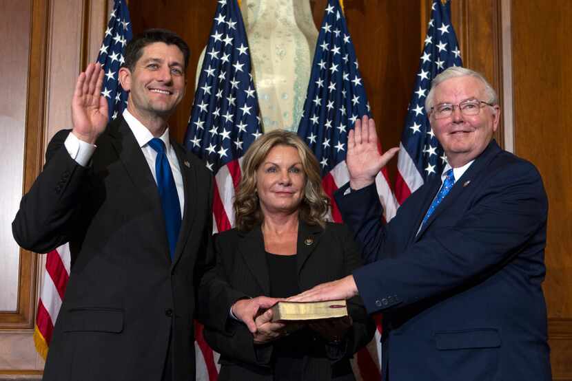 Texas Rep. Joe Barton, right. said that "Buy American" is "probably a good idea, unless...