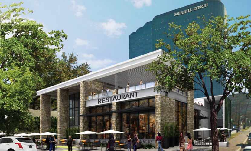 The Crossing development includes almost 90,000 square feet of retail space.