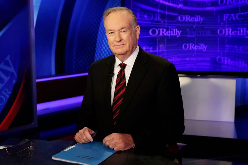 FILE - In this Oct. 1, 2015 file photo, host Bill O'Reilly of "The O'Reilly Factor" on the...