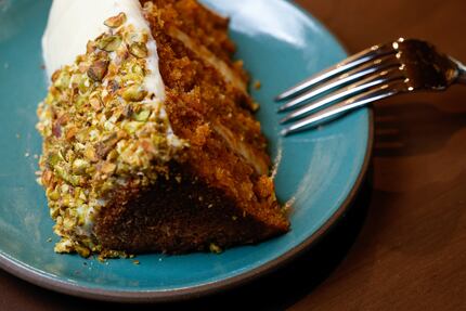Carrot cake is served at Bobbie's Airway Grill in Dallas. It's namesake Bobbie Quick's...