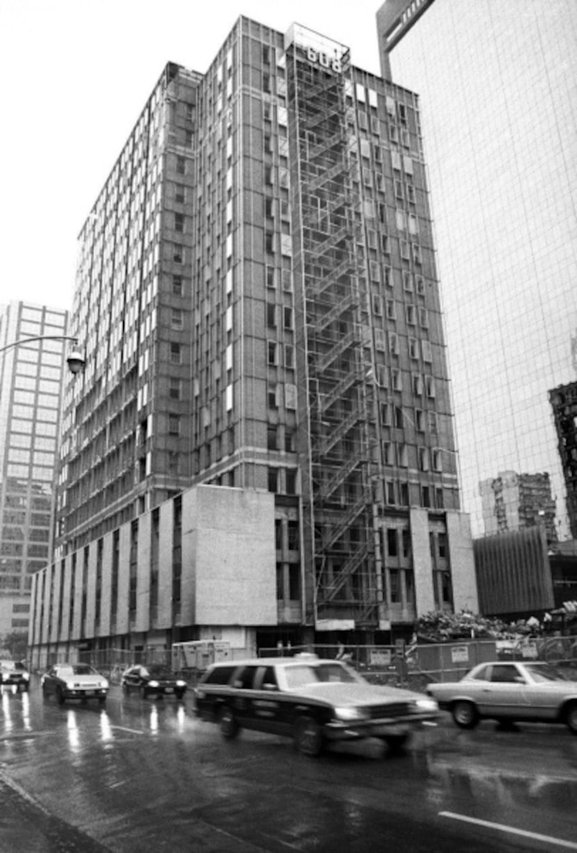 Dallas' grand Cotton Exchange building was torn down in the mid 1990s following an earlier...