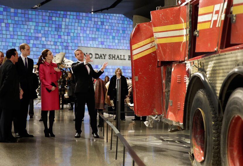 Prince William, Duke of Cambridge and Catherine, Duchess of Cambridge are given a tour by...