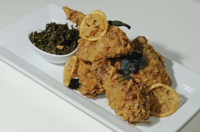 Tiffany Derry's duck-fat fried chicken at Private Social 