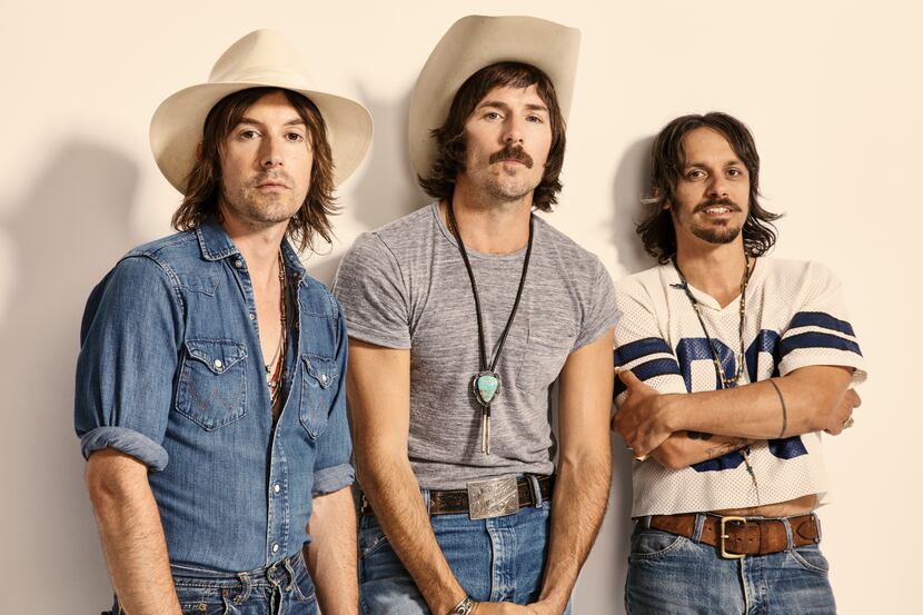 Country band Midland is comprised of (from left) Jess Carson, Mark Wasatch and Cameron Duddy.