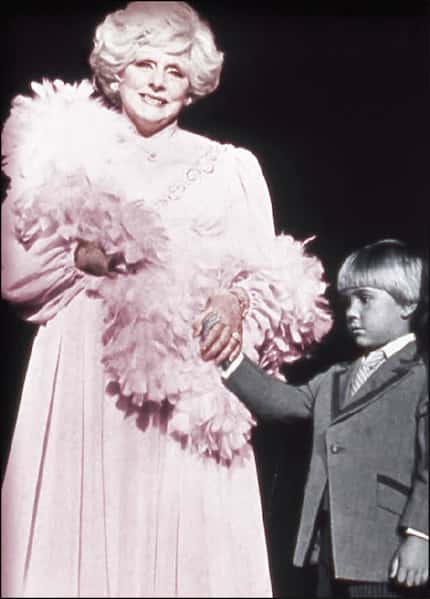A "pinkified" Mary Kay Ash with her then 6-year-old grandson Ryan Rogers in 1983.