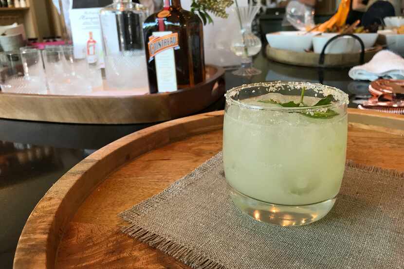 Goop was serving free margaritas to patrons on Cinco de Mayo. Pictured: The spicy marg, with...