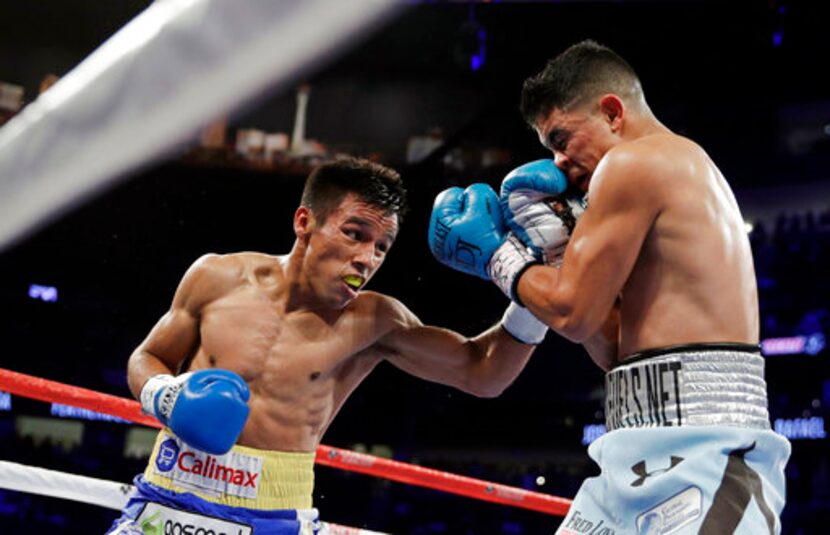 Joseph Diaz Jr (der.) venció a Rafael Rivera. Foto AP