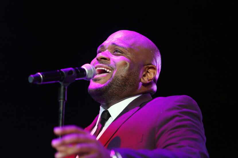 Ruben Studdard performs at the Bounce Music Festival at Gexa Energy Pavilion at Fair Park on...
