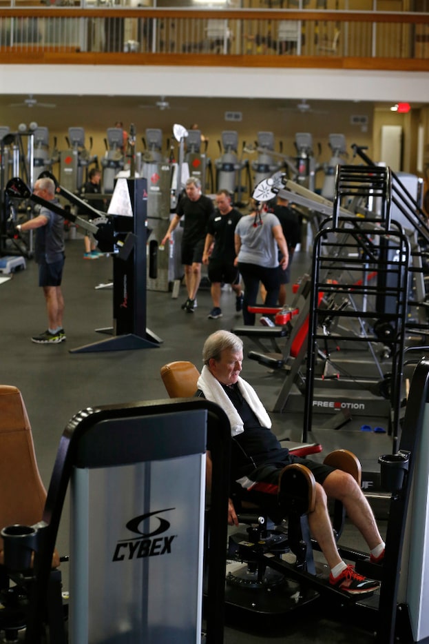 People workout on the machines at Cooper Aerobics Center in Dallas on May 18, 2017.  (Nathan...